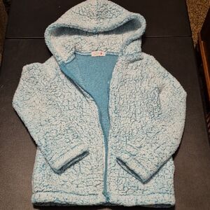 Beautees Cozy Blue Sherpa Jacket